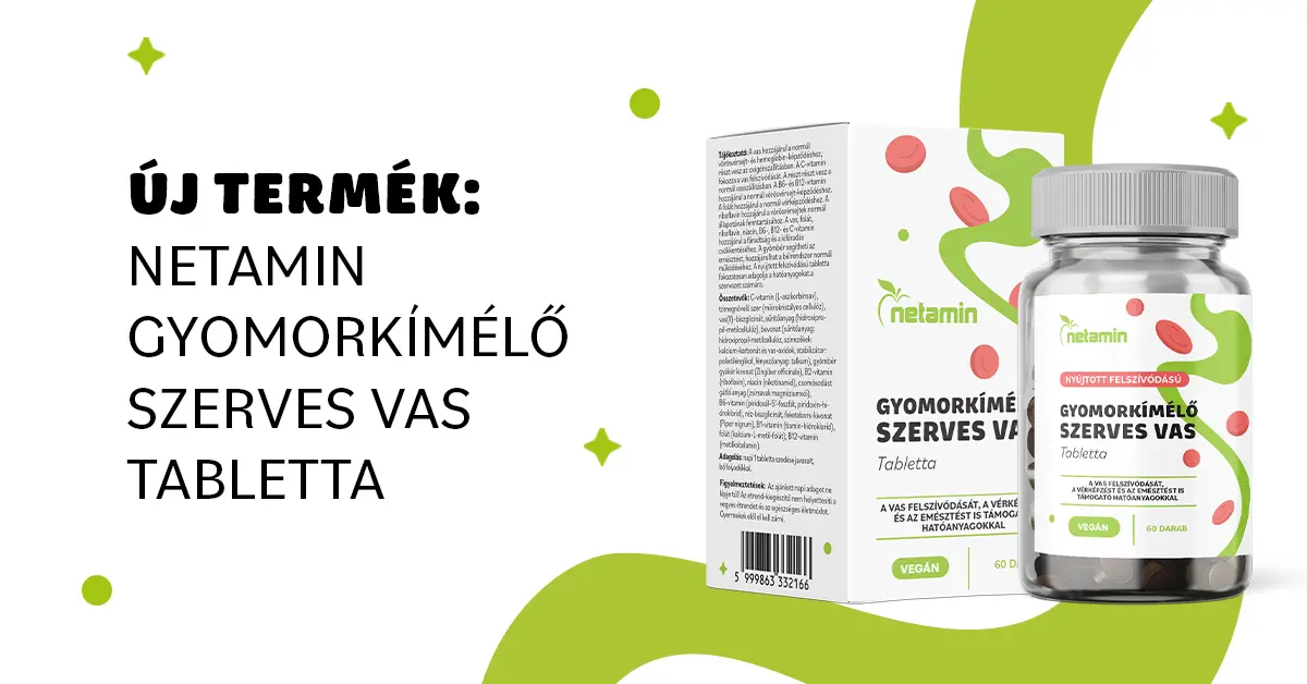 Netamin Gyomorkímélő Szerves Vas tabletta