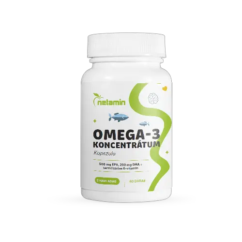 Netamin Omega-3 KONCENTRÁTUM kapszula E-vitaminnal