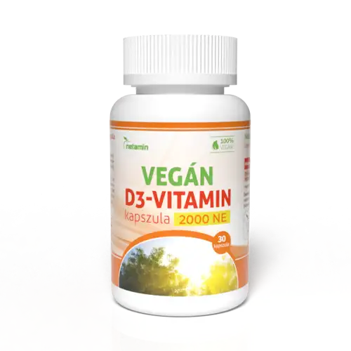 Netamin Vegán D3-vitamin kapszula
