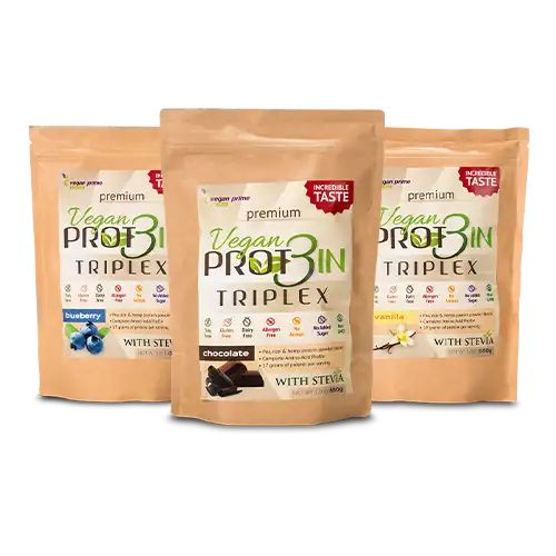 Vegan Prot3in Triplex fehérjepor - 3 db-os vegyes csomag