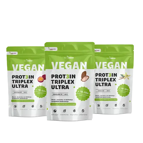 Vegan Prot3in Triplex ULTRA fehérjepor fermentált superfood keverékkel - 3 db-os vegyes csomag